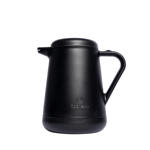 Daily Brew 600ml pot in matte black – front view on white background