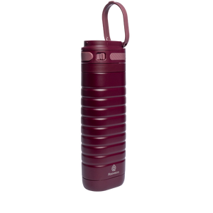 Rooveco GoSip – Burgundy – Angled view showing bottle handle