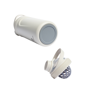 Rooveco Power Shaker – Ivory – Bottle base and detached shaker lid