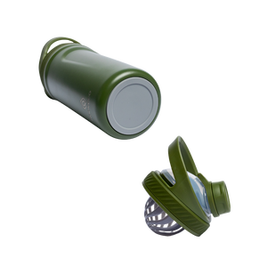 Rooveco Power Shaker – Olive – Bottle base and detached shaker lid