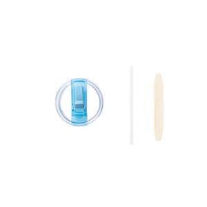 Rooveco Straw Lid Set Blue – parts layout white background