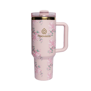 Bloom Tumbler 1.18L Outlet – pink floral front view