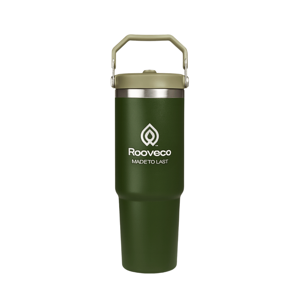 Flex Tumbler 880ml Outlet – olive front view
