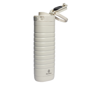 Rooveco GoSip – Ivory – Angled view with open flip lid