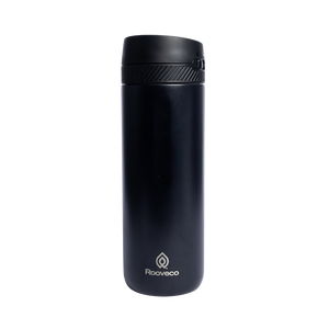 Rooveco Move Bottle – Black – Front view on transparent background