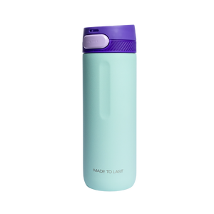 Rooveco Move Bottle – Mint – Back view showing Made to Last text