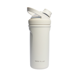 Rooveco Power Shaker – Ivory – Back view showing “Made To Last”