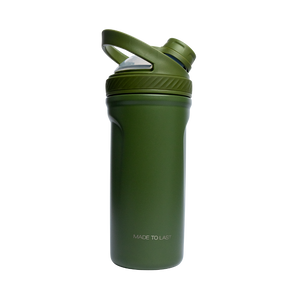 Rooveco Power Shaker – Olive – Back view showing “Made To Last”