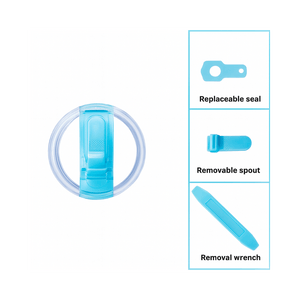 Rooveco Straw Lid Set Blue – features infographic