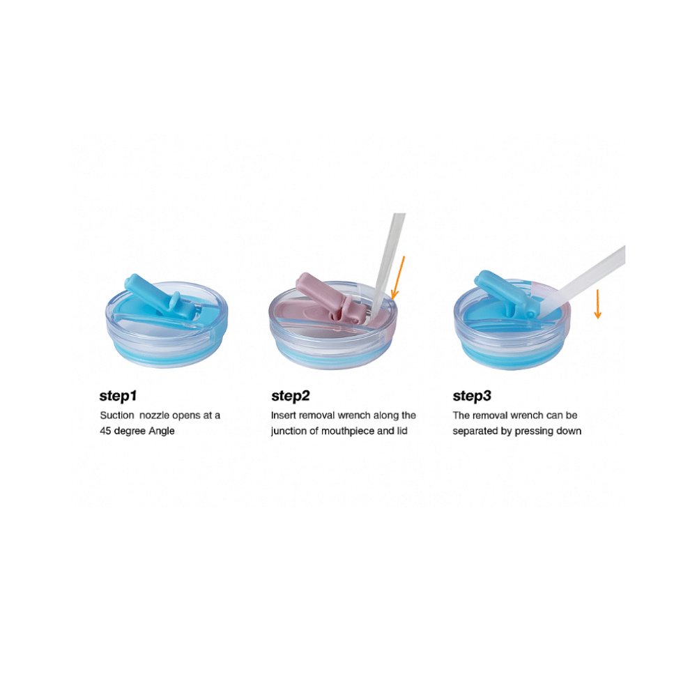 Rooveco Straw Lid – cleaning steps guide