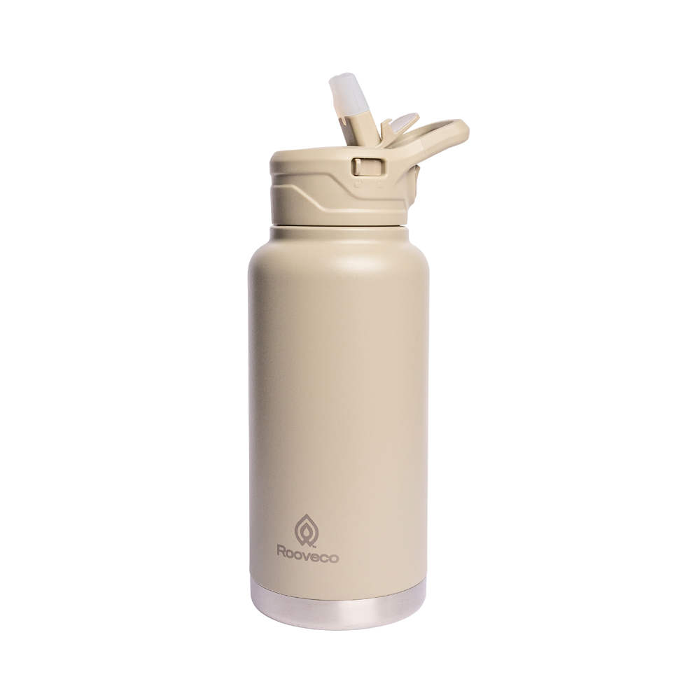 Rooveco Titan Flask – Celadon – Front view on transparent background