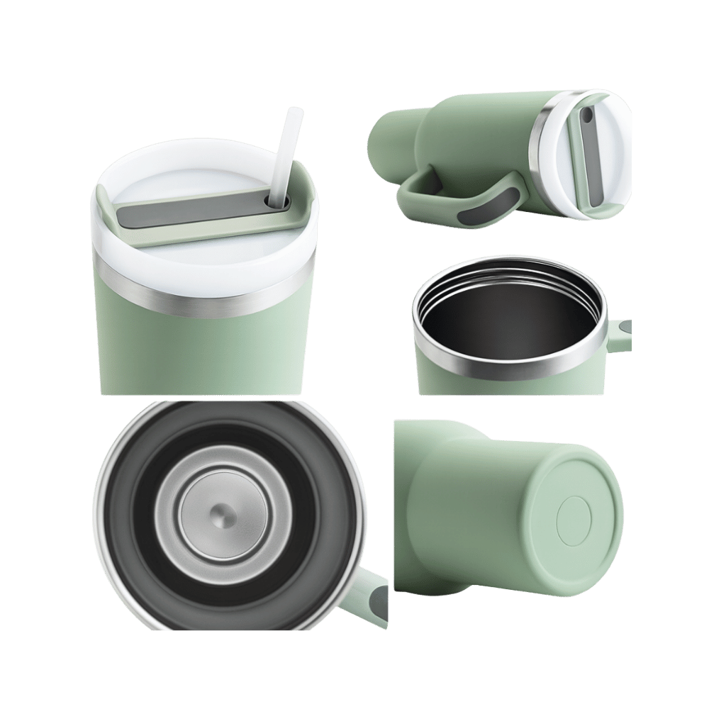 Vault Tumbler 1.18L Outlet – lid, interior, and base details